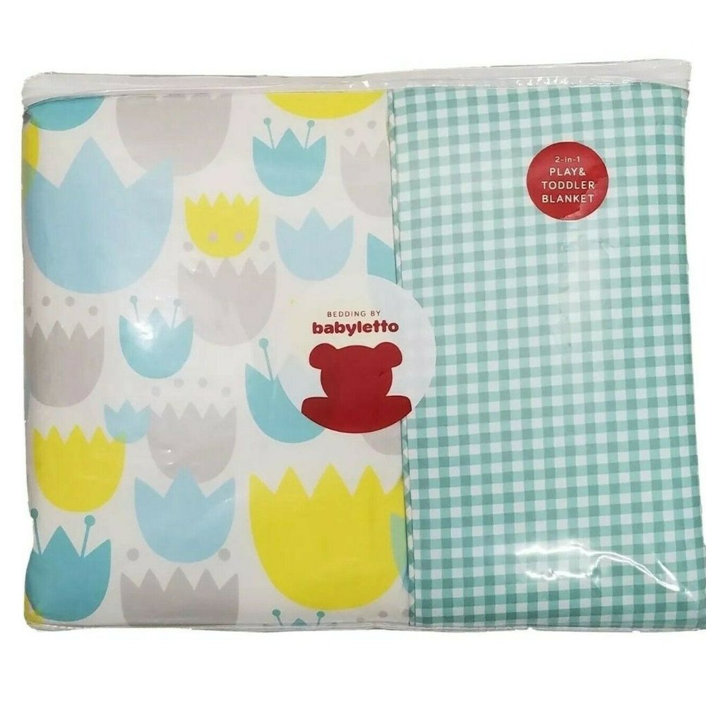 New Babyletto Tulip Garden Baby Toddler Blanket
